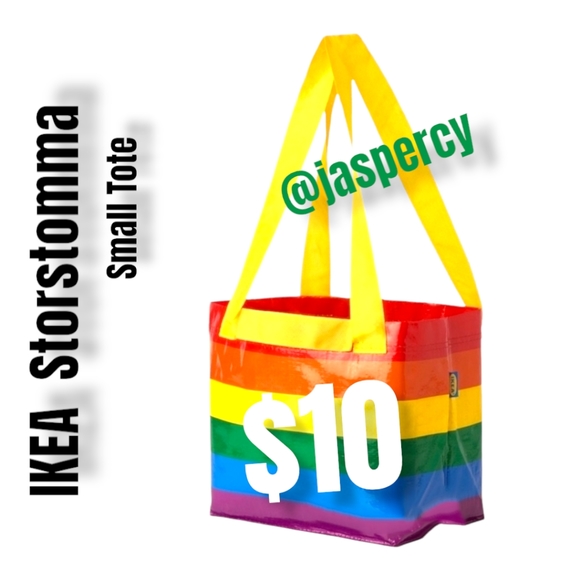 IKEA Handbags - IKEA Storstomma Small Multicolor Block Shopping Bag Tote Support LGBTQ Gay Pride